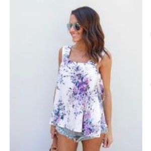 VICI Fields of Lavender Tie Tank
